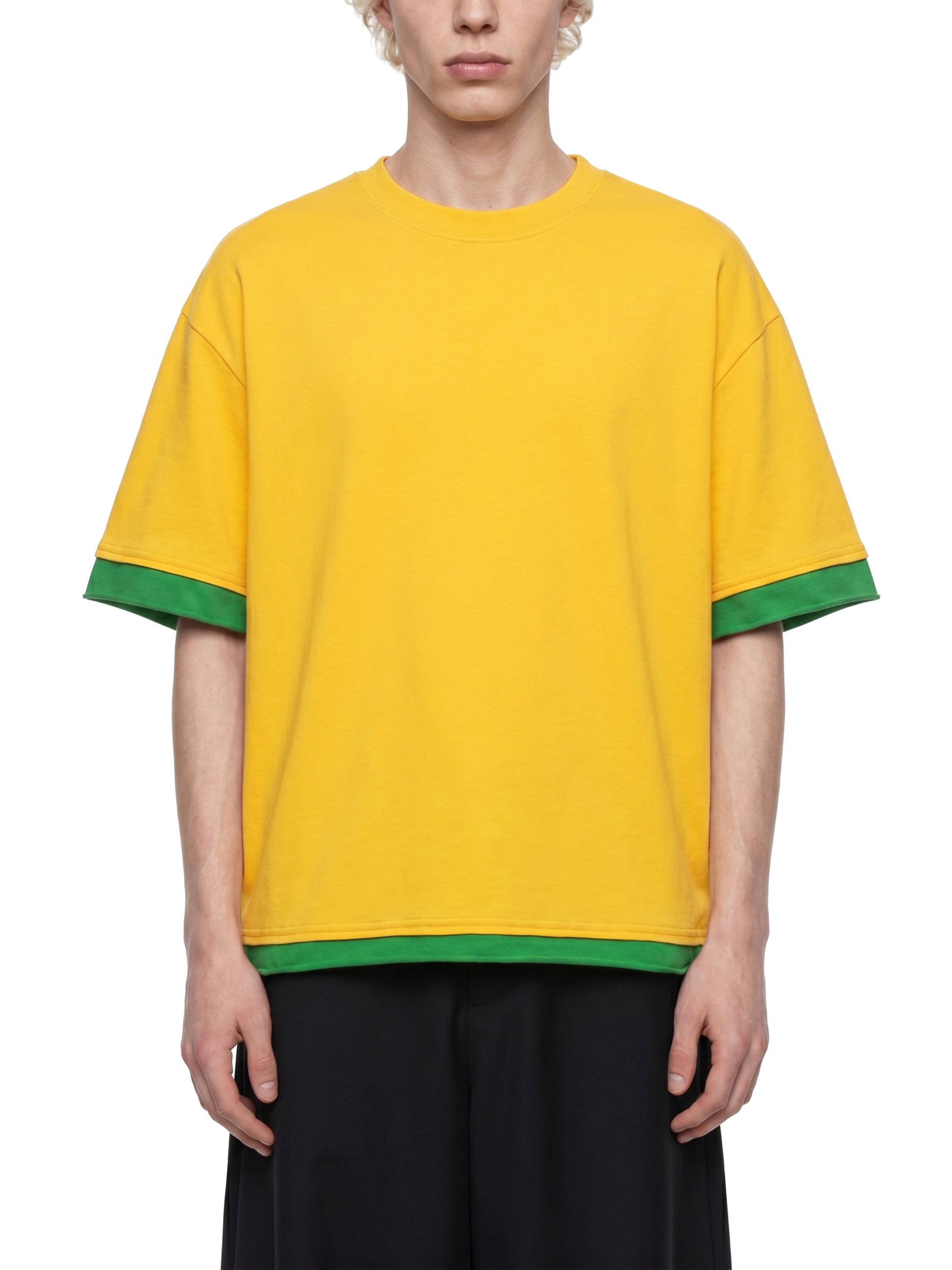 boxy color block t shirt