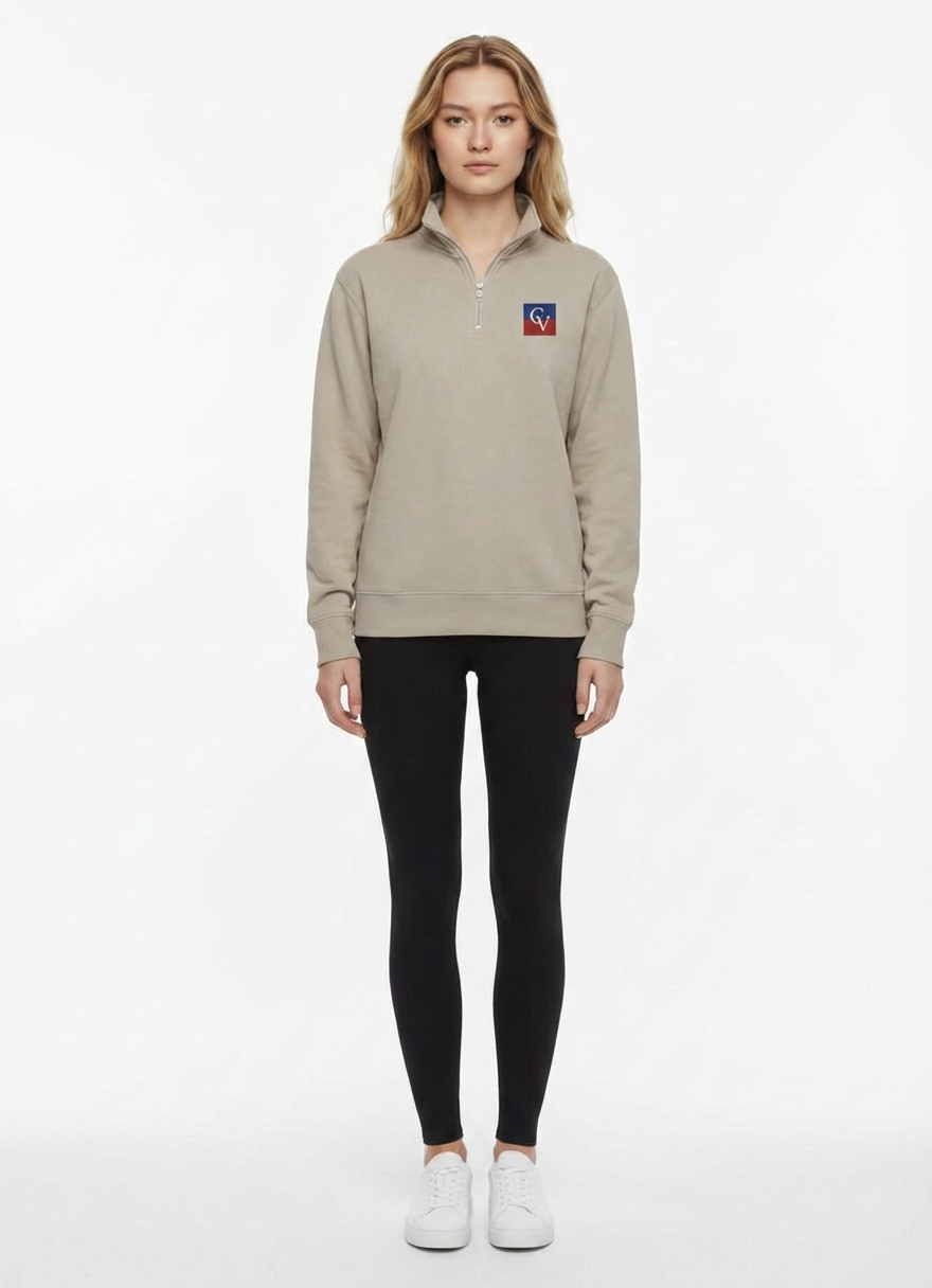 Ultra-Soft Women’s Quarter Zip | Premium Ring Spun Cotton Performance Top