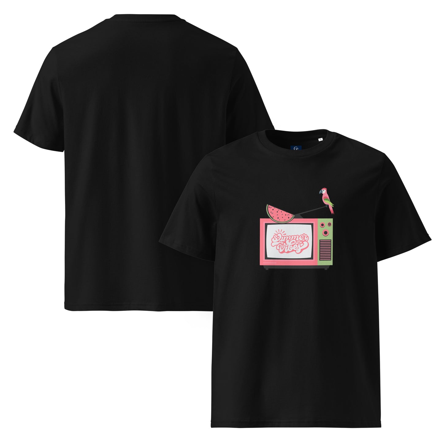 Organic summer t-shirt breathable unisex cotton eco-friendly