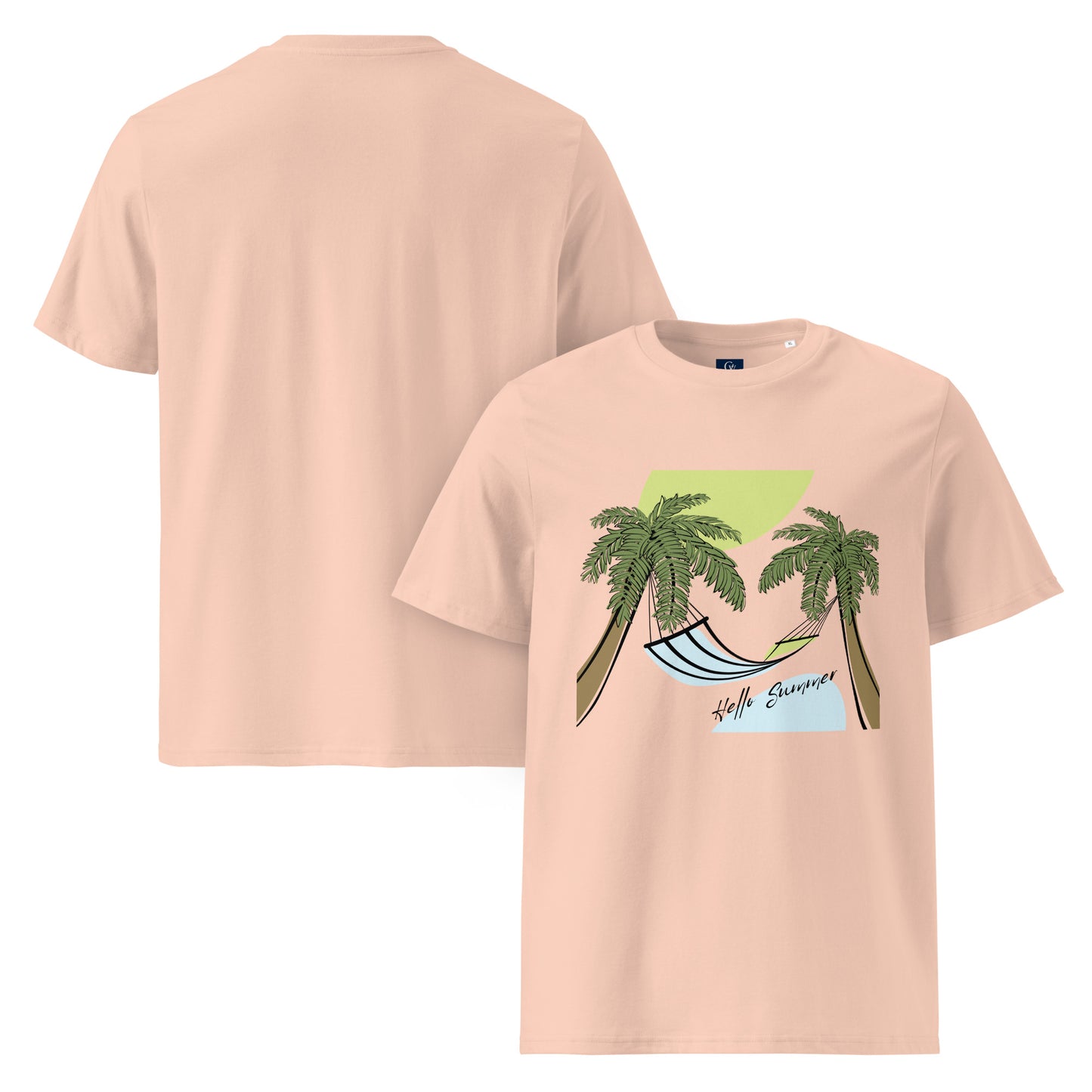 Organic summer t-shirt breathable unisex cotton eco-friendly