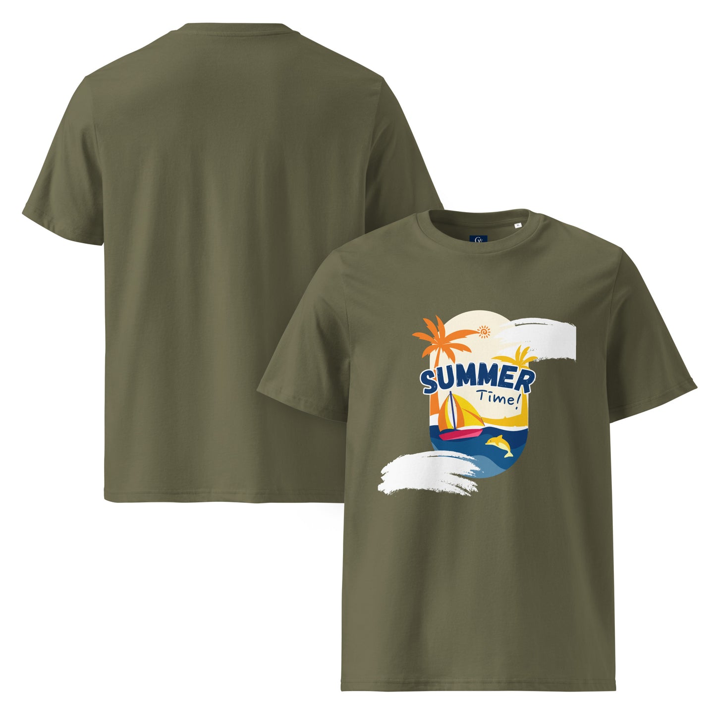 Organic summer t-shirt breathable unisex cotton eco-friendly