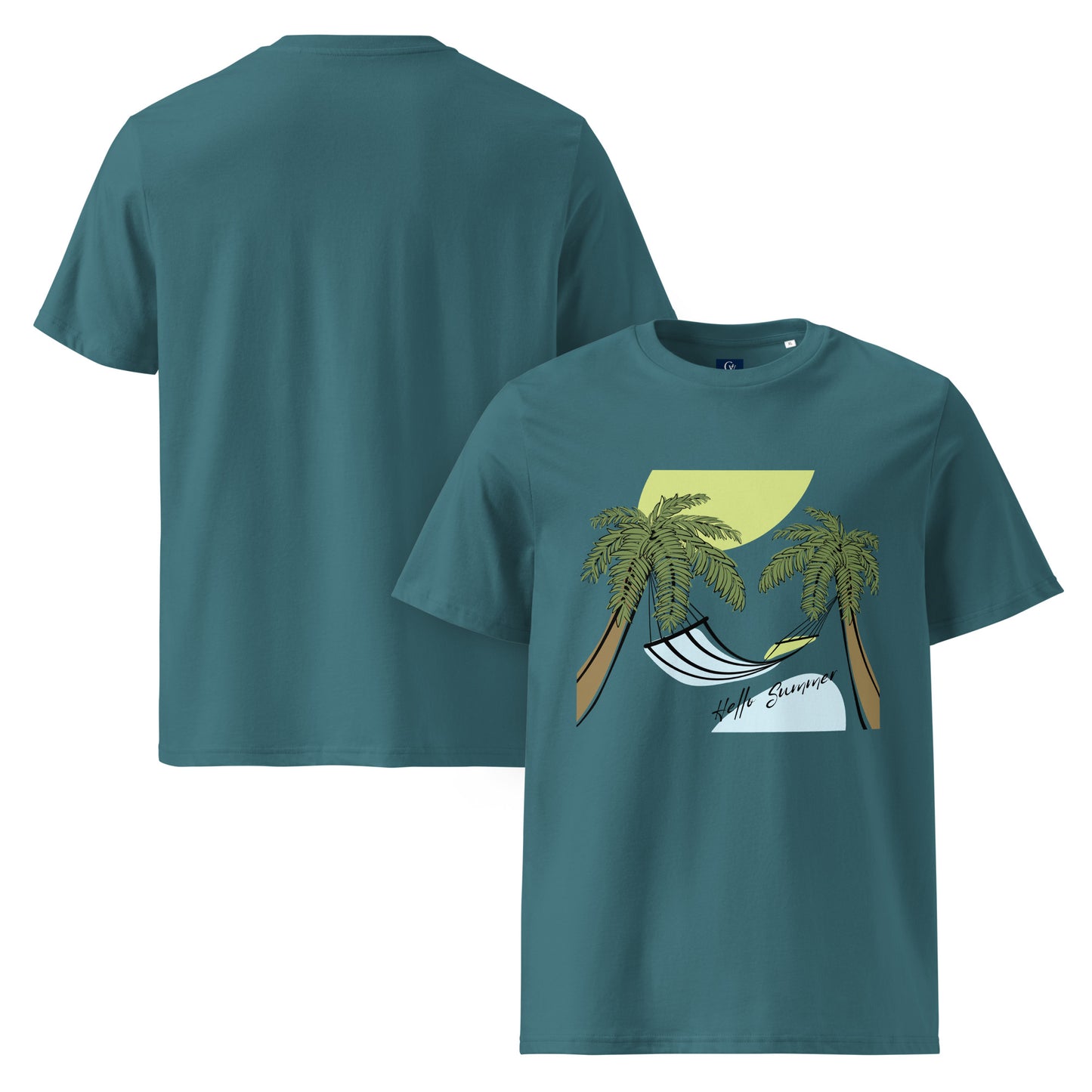 Organic summer t-shirt breathable unisex cotton eco-friendly