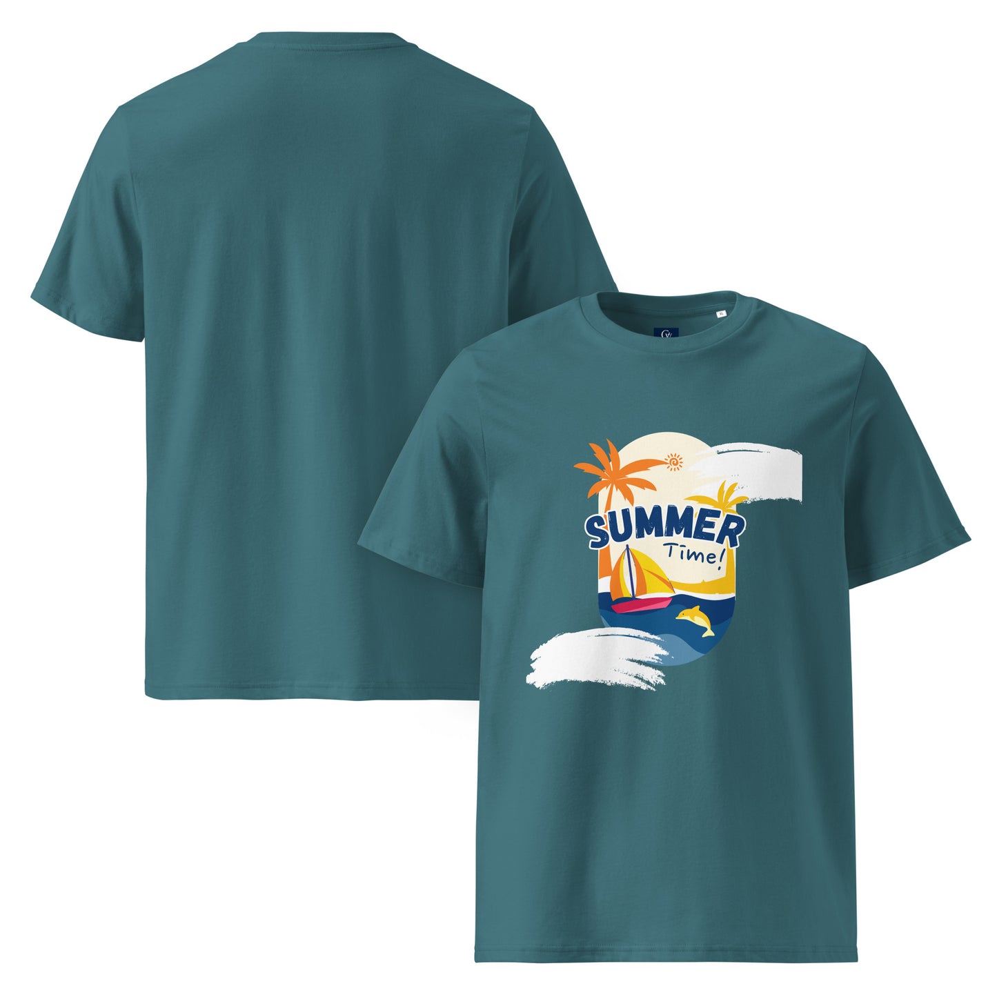 Organic summer t-shirt breathable unisex cotton eco-friendly